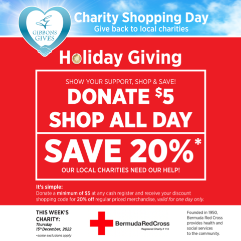 BermudaRedCross's tweet photo. Please support us this Thursday when
shopping with Gibbons! https://t.co/zD8su4BnEm