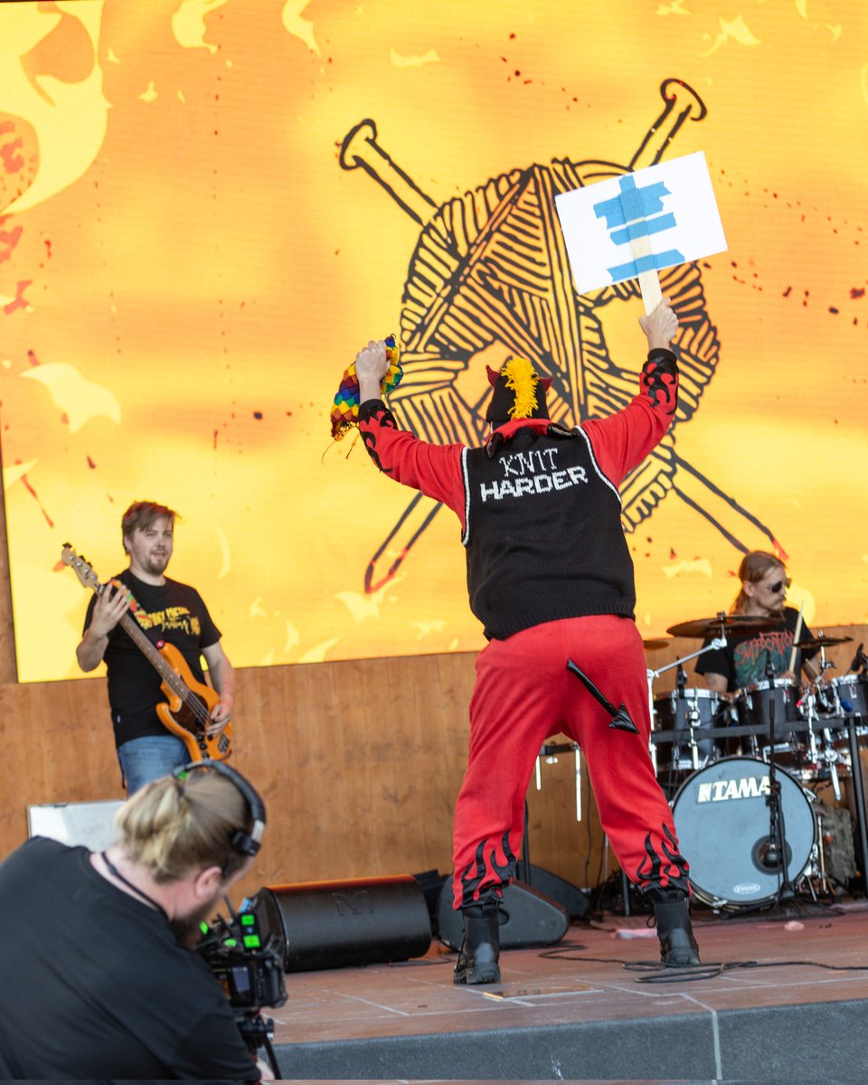 KNIT HARDER 🤘🏼🖤

Will you? 

Photo: Irma Lehikoinen

#heavymetalknitting #UniKorn #HMK2022 #heavymetalknittingworldchampionship #keeponknitting #knittersrock #kniton #visitjoensuu