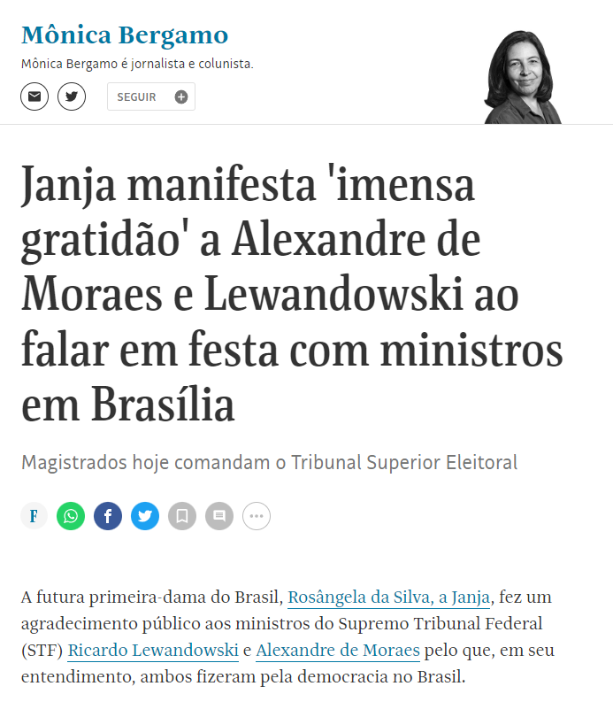 lfanspach2's tweet photo. Nada a acrescentar, o elogio é justíssimo. Sem a parcialidade e a falta de vergonha na cara do STF o Lula ainda estaria na cadeia. #STFRompeuADemocracia #STFOrganizacaoCriminosa #STFVERGONHADOBRASIL #stfsurtado #STFVergonhaMundial #STFescritoriodocrime #STForganizaçãoCriminosa https://t.co/iIDTuT4Csx