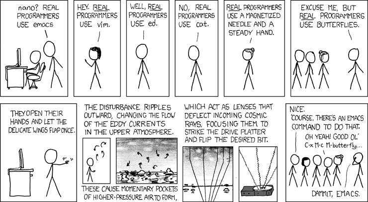 savorocks's tweet photo. Good ol' Emacs :)

@xkcdComic @xkcd 
https://t.co/LsNymUbvm4 https://t.co/RFkh48Uwmt