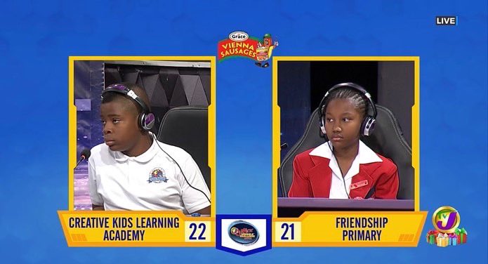 televisionjam1's tweet photo. Round 2️⃣-the Face Off was 🔥 

We’re entering Round 3️⃣- the Buzzer section next! 

Are you tuned in? 👀 

Catch the action now on TVJ or @1spotmedia 

#TVJJSCQ #JSCQ https://t.co/vQPrHiixni