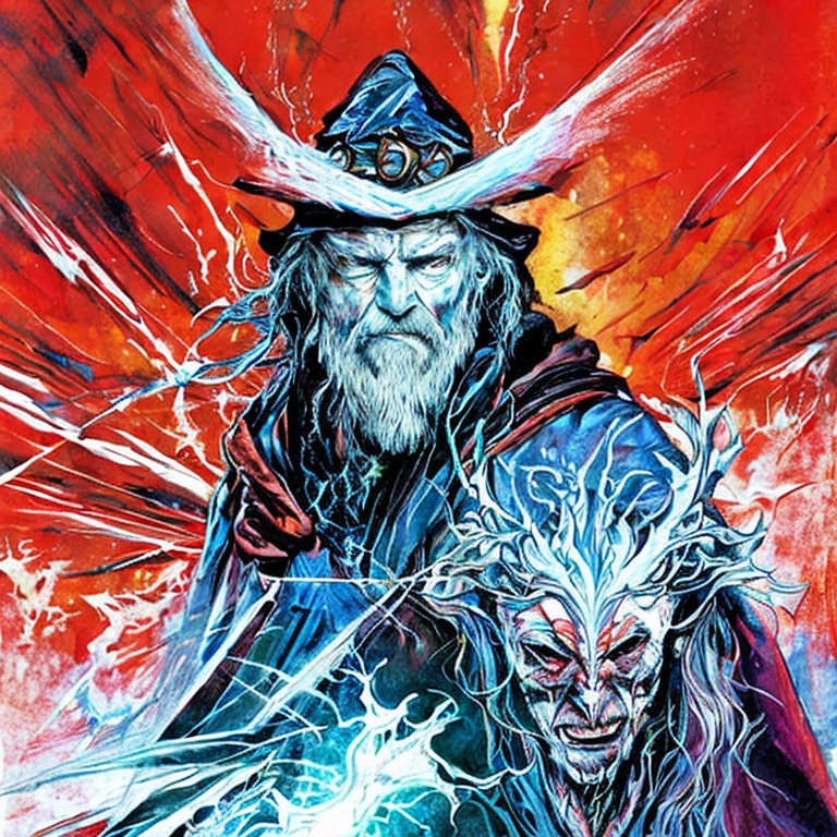 FireMageHits's tweet photo. This one I can do, but as I've said before, I've specialized...
Cantrips - 4 "Frostbite" π₯Ά
"You cause numbing frost to form on an Enemy you can see, dealing 1d6 damage"
#AI #AIArtistCommunity #DnD
#dnd5e #dndart #fantasy #Magic #spellbook #spellscroll #RPG https://t.co/YzRLQ0ri7k