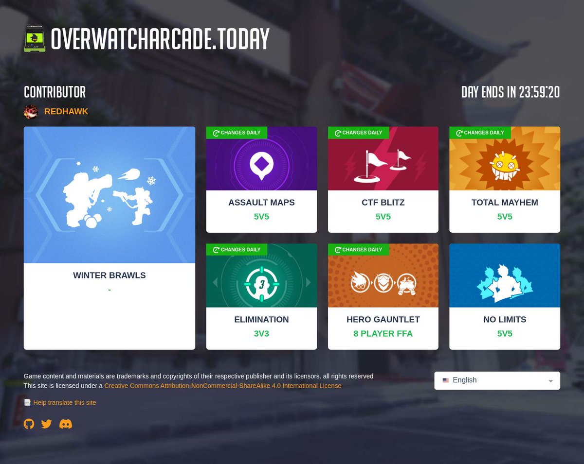 Daily Overwatch arcade modes tweet media