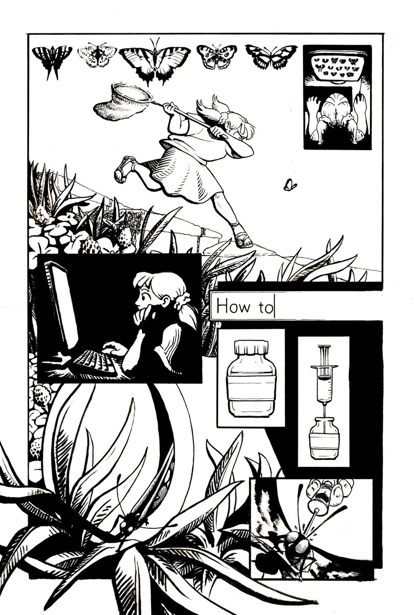 tacitcrow's tweet photo. One of my final finals, about an amateur entomologist. 
Everything from writing to rendering done by me. :) https://t.co/f339CKApzS