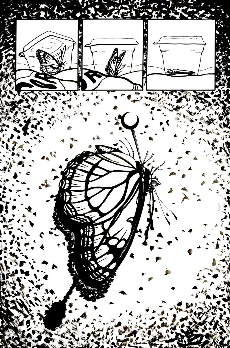 tacitcrow's tweet photo. One of my final finals, about an amateur entomologist. 
Everything from writing to rendering done by me. :) https://t.co/f339CKApzS