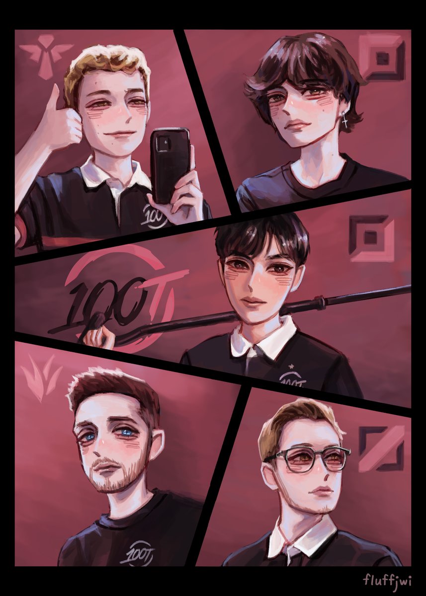 fluffjwi2's tweet photo. super hyped for the new 100t lcs roster and the announcement video was a banger🤩💯🔥#100T #LCS https://t.co/GZJ12ngIfl