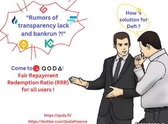 HeadblockchainX's tweet photo. Come @QodaFinance for fairness !
Refer https://t.co/YnYyDrMPHl
#Qoda #DeFi #crypto #protocol #Moonbeam #movr #undercollateralized #Transparent #CEX #SAFU #PoR https://t.co/D0ugUncWtx