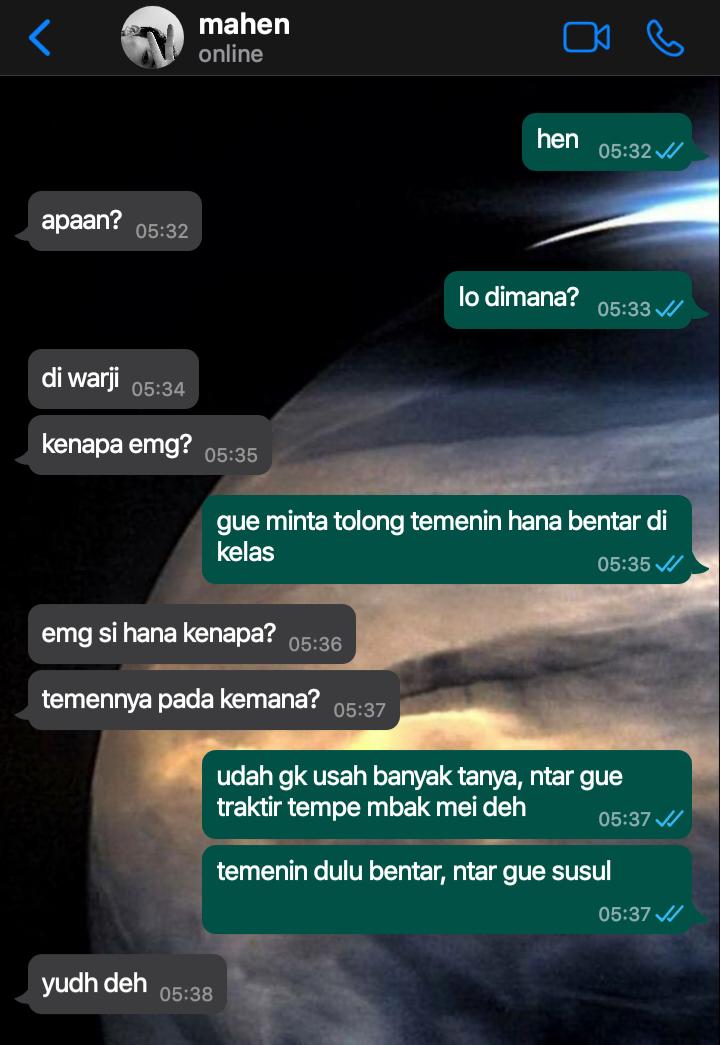 Dari Hanan, untuk Hana

— lee haechan au
written by ourfulls