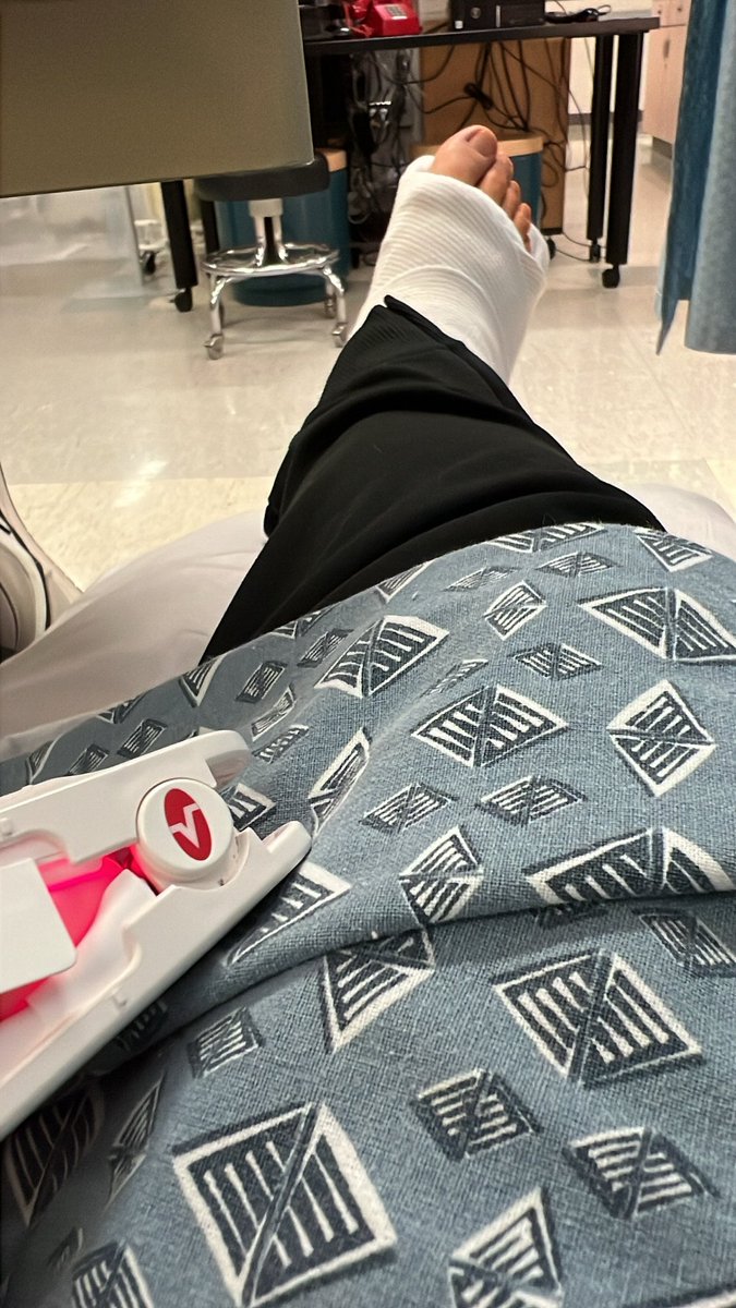 Had surgery today for a ruptured achilles. On to recovery 🙏