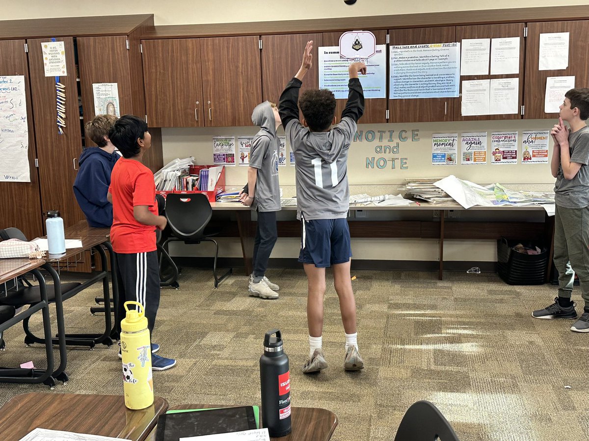 amyreiter's tweet photo. Teams collaborate for the correct answer in a friendly game of Trashketball! So much fun today in room 210! @HJHPanthers https://t.co/X7G8fmGRV2
