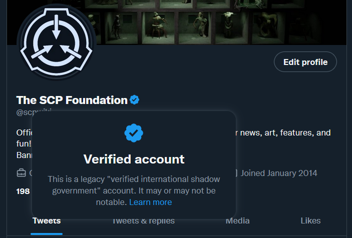 The SCP Foundation on Twitter: 