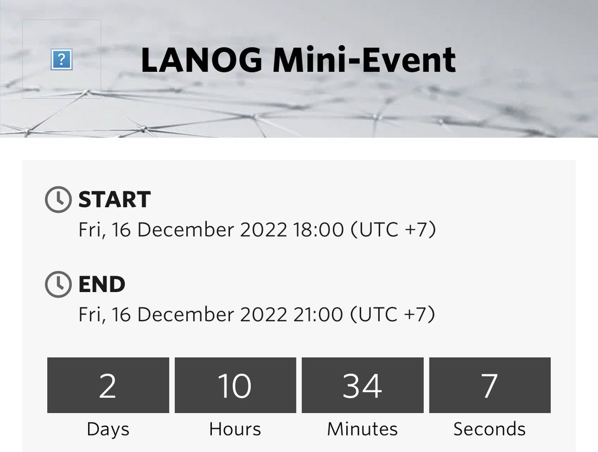 irrashai's tweet photo. #LANOG mini-event this coming Friday. Ping me for the event code. https://t.co/JwGhF3OUGg https://t.co/VnAsbRCgwm