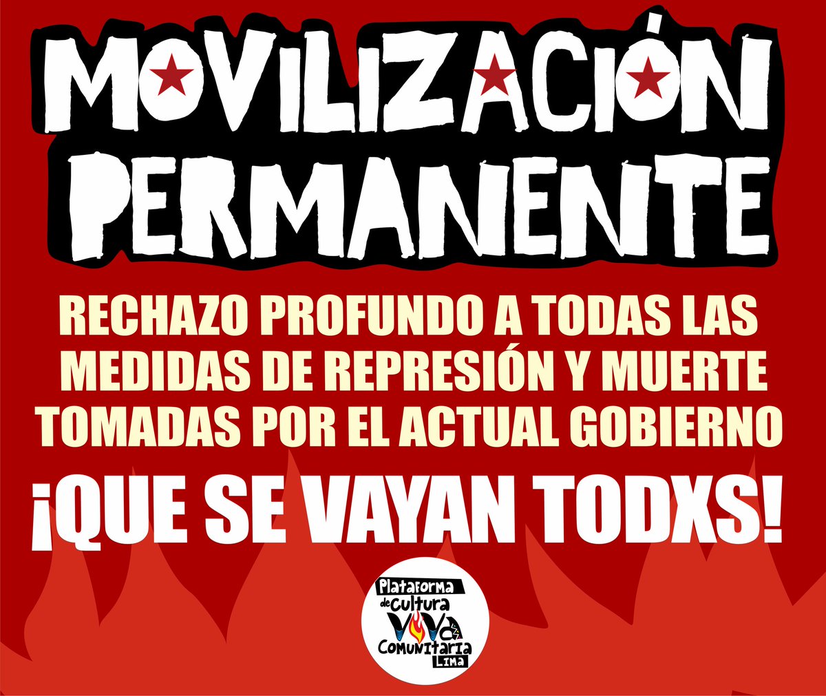 CVCPe's tweet image. Cuántos fallecidos son suficientes para que este Congreso y Gobierno atiendan los reclamos de los ciudadanos y ciudadanas!
Por la defensa de nuestros derechos y respeto la libertad de expresión.
#quesevayantodxs
