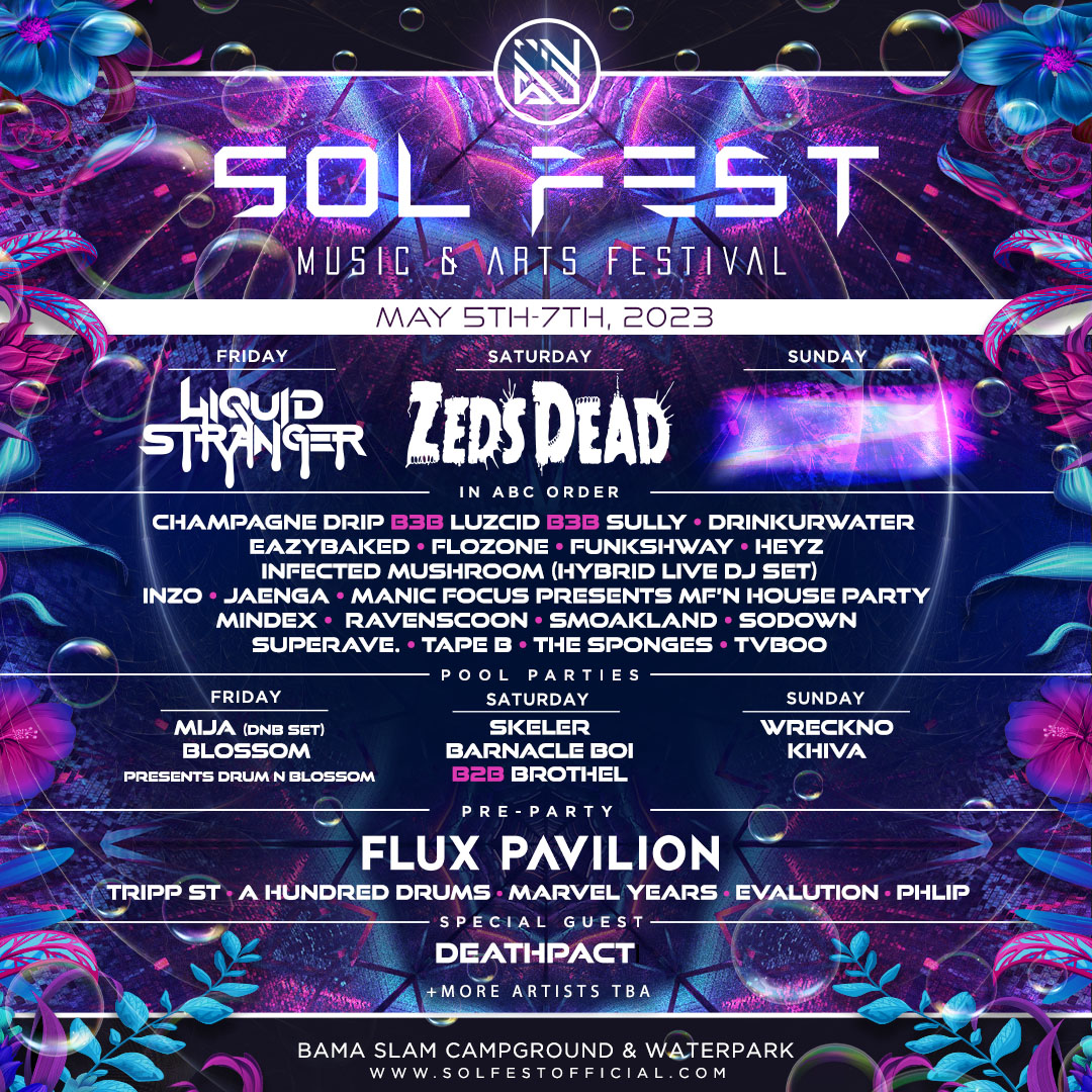 VIP GIVEAWAY — @SolFest_ reveals initial 2023 lineup: @ZedsDead, <a href="/LiquidStranger/">Liquid Stranger</a>, @FluxPavilion + more.

ENTER NOW for your chance to win (2) VIP tickets.👇

To enter:
1. Follow <a href="/TheFestiveOwl/">Festive Owl</a> + @SolFest_
2. RT this tweet.

Winner contacted 12/20.

Bonus: bit.ly/3uLoGkC