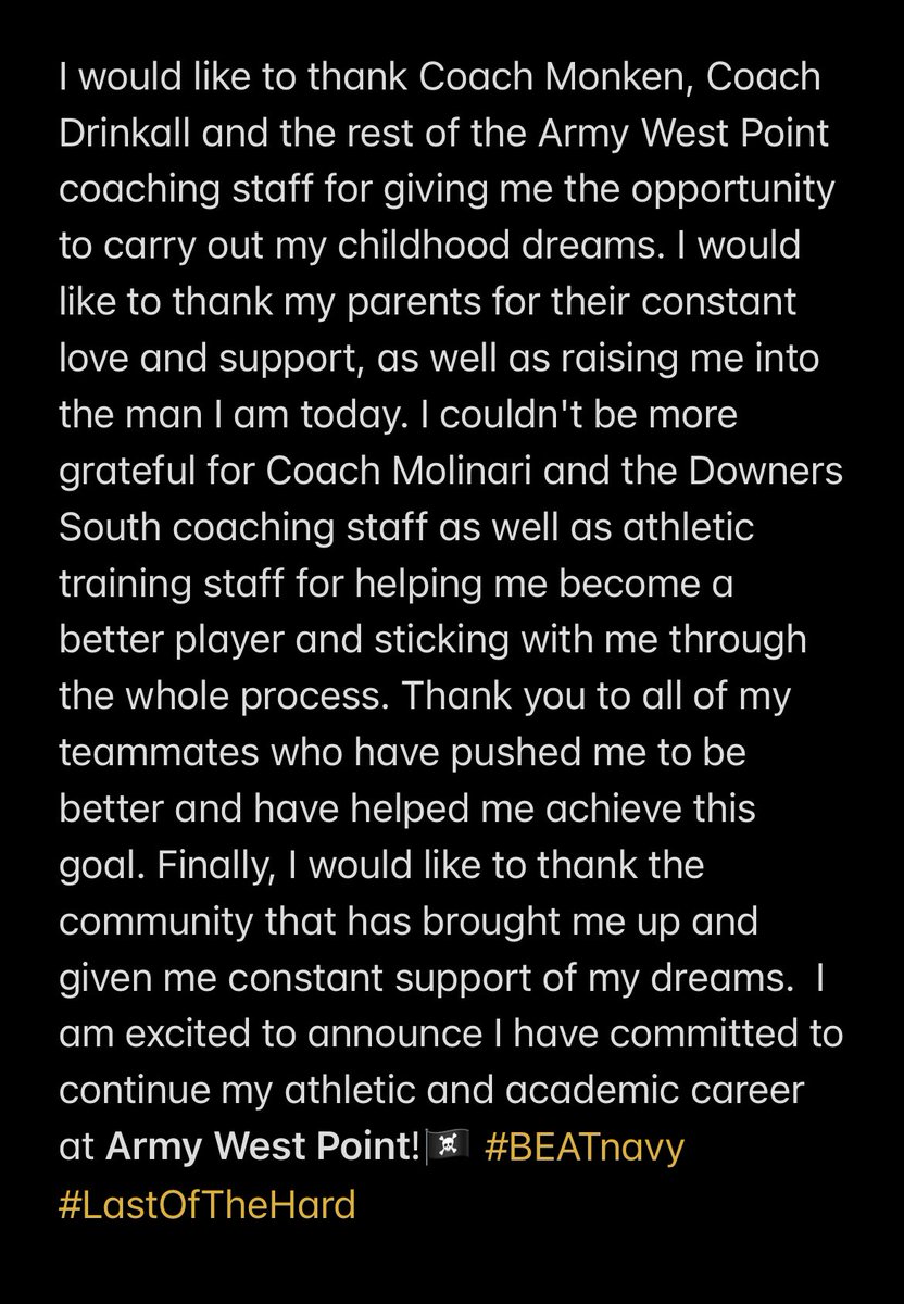 Committed!🏴‍☠️ <a href="/DGS_Football/">DGS Football</a> <a href="/CoachJeffMonken/">Jeff Monken</a> <a href="/DrinkallCoach/">Matthew Drinkall</a>