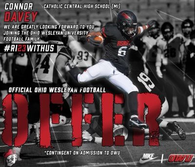 After a great talk and visit I am blessed to receive an offer to play at OWU! <a href="/CoachTomWatts/">Tom Watts</a> <a href="/BDHeinemann/">Bo Heinemann</a> <a href="/sasoun_t/">Sasoun Tcholakian</a>