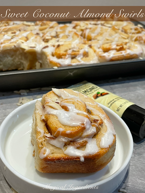 magicalingrdnts's tweet photo. Sweet #Coconut #Almond Swirls are packed with #coconutjam and almonds. Ditch your boring breakfast and try these for the ultimate holiday #breakfast!  @DixieCrystals  @Taylor_Colledge #almondextractpaste #breadbakers #egglessbaking  https://t.co/Xqd905OYum https://t.co/vSjJaENaAQ