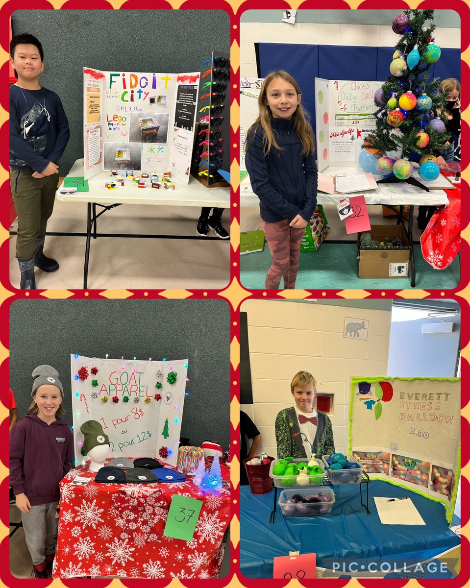 MmeBarakat's tweet image. So proud of all Gr.5 entrepreneurs @AngelsOCSB for a successful Showcase/Christmas market today! At least 10% of sales are going to @WWF @SoiDogCanada @ChildrensWish85 and @HHF_Haiti So much learning and amazing business ideas seen, so proud! Thank you @PowerPlayYE!