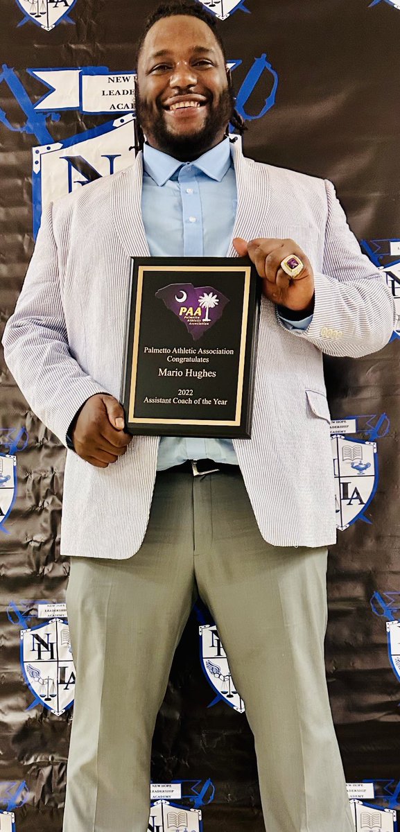 🗣🗣🗣Life feels Good 🖤💍🏈 New Hope Collegiate We Are More Academy  #wearemoretogether, Assistant coach of the year￼!