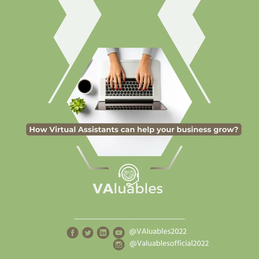 VAluables2022's tweet photo. 𝑯𝒐𝒘 𝒗𝒊𝒓𝒕𝒖𝒂𝒍 𝒂𝒔𝒔𝒊𝒔𝒕𝒂𝒏𝒕𝒔 𝒄𝒂𝒏 𝒉𝒆𝒍𝒑 𝒚𝒐𝒖𝒓 𝒃𝒖𝒔𝒊𝒏𝒆𝒔𝒔 𝒈𝒓𝒐𝒘? 

Small &amp; medium-sized businesses contribute to the high demand for virtual assistants as they scale up their businesses to cater to more customers. 
#VAluablesByMyra #VAluableAssistant https://t.co/rmprmTw8hQ
