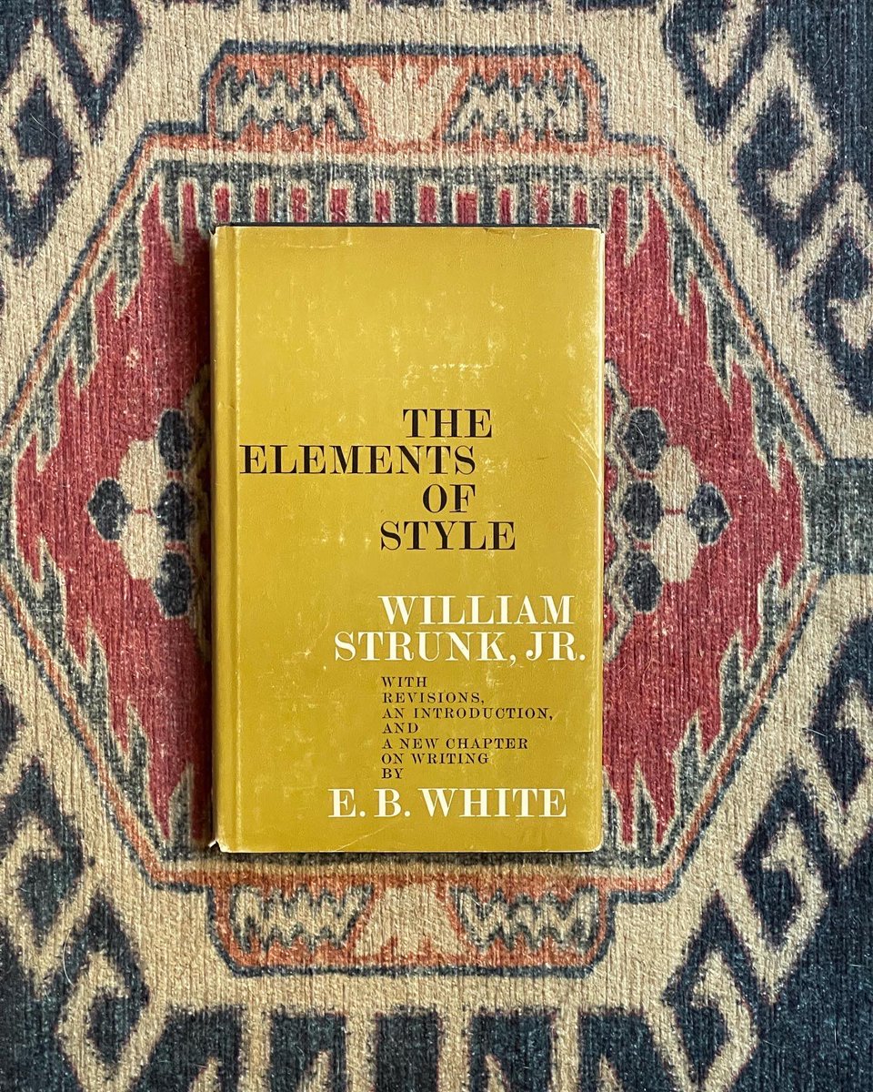 wombhousebooks's tweet image. The Elements of Style by William Strunk Jr. and E.B. White. First Edition, 1959. Stated First Printing. Very good condition. #elementsofstyle #strunkandwhite #firstedition etsy.com/listing/135637…