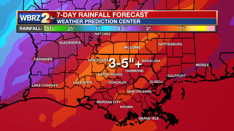WBRZweather's tweet photo. With severe thunderstorms and heavy rain possible through Wednesday afternoon, here are some resources on planning and preparing for impactful weather --> https://t.co/UPWgfaHEzp https://t.co/xAllV7LYE4