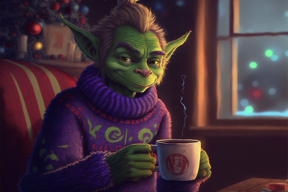 Ugly Sweater Day by @nateoftheart 
#aiart #midjourney #aiartcommunity #aiartdailytheme