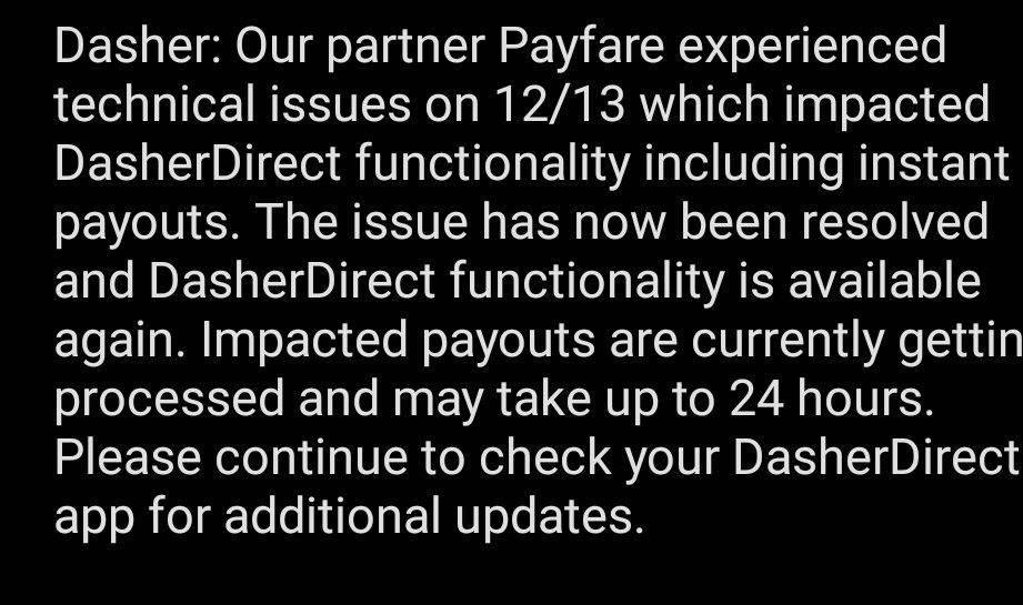 JayAJay1992's tweet photo. Official statement from Door Dash
#DasherDirect https://t.co/fB5VXRQBjF