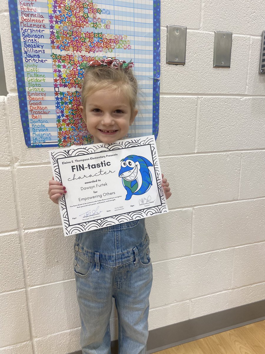 Empowering Others!!! Couldn’t be more proud of this little tiger shark!!!! #mommasgirl #teamthompson <a href="/AGoodClassroom/">Charis Good</a>