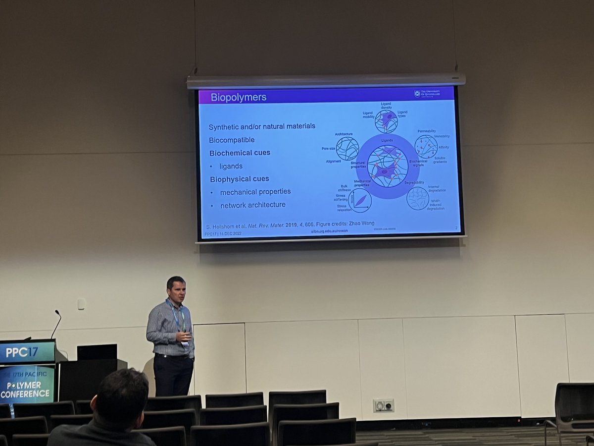 Always happy to support and listen to one of my supervisors talks! <a href="/Rowan_lab/">Rowan lab</a> <a href="/The17thPPC/">PPC17</a> #PPC17 #Biopolymers