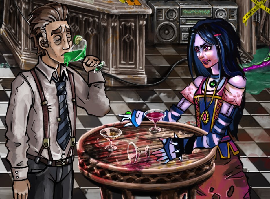 Gonna be a big night for Vincent...

Who of us hasn't started a night of terrible decisions this way?

#pointandclick #adventuregame #indiedev