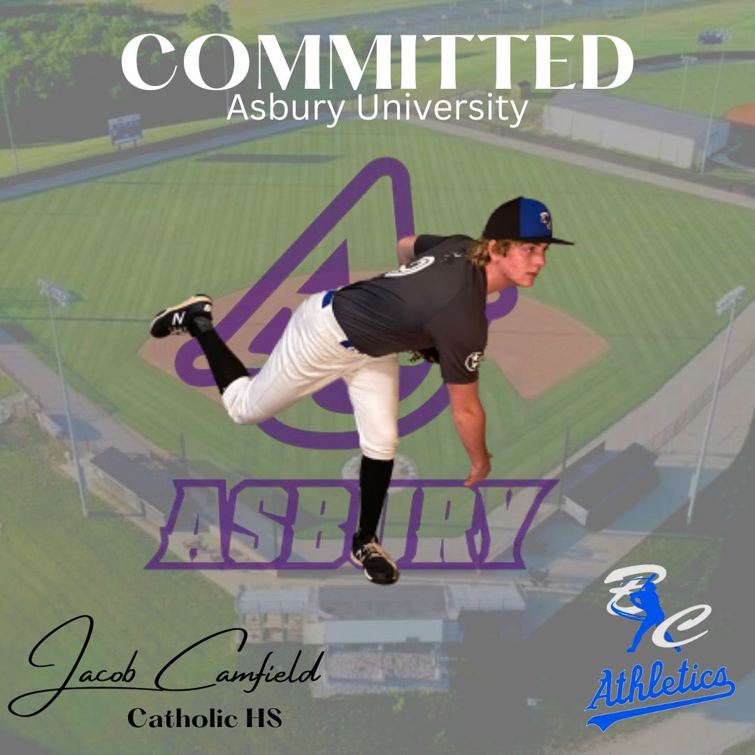 I am very grateful to say that I have committed to Asbury University! Thank you to <a href="/Bc_Athletics_/">BC Athletics, LLC</a> and <a href="/kchs_baseball/">Catholic Baseball</a> for giving me this opportunity and everyone else that helped me get to where I am! I am really excited and looking forward to being an Eagle!