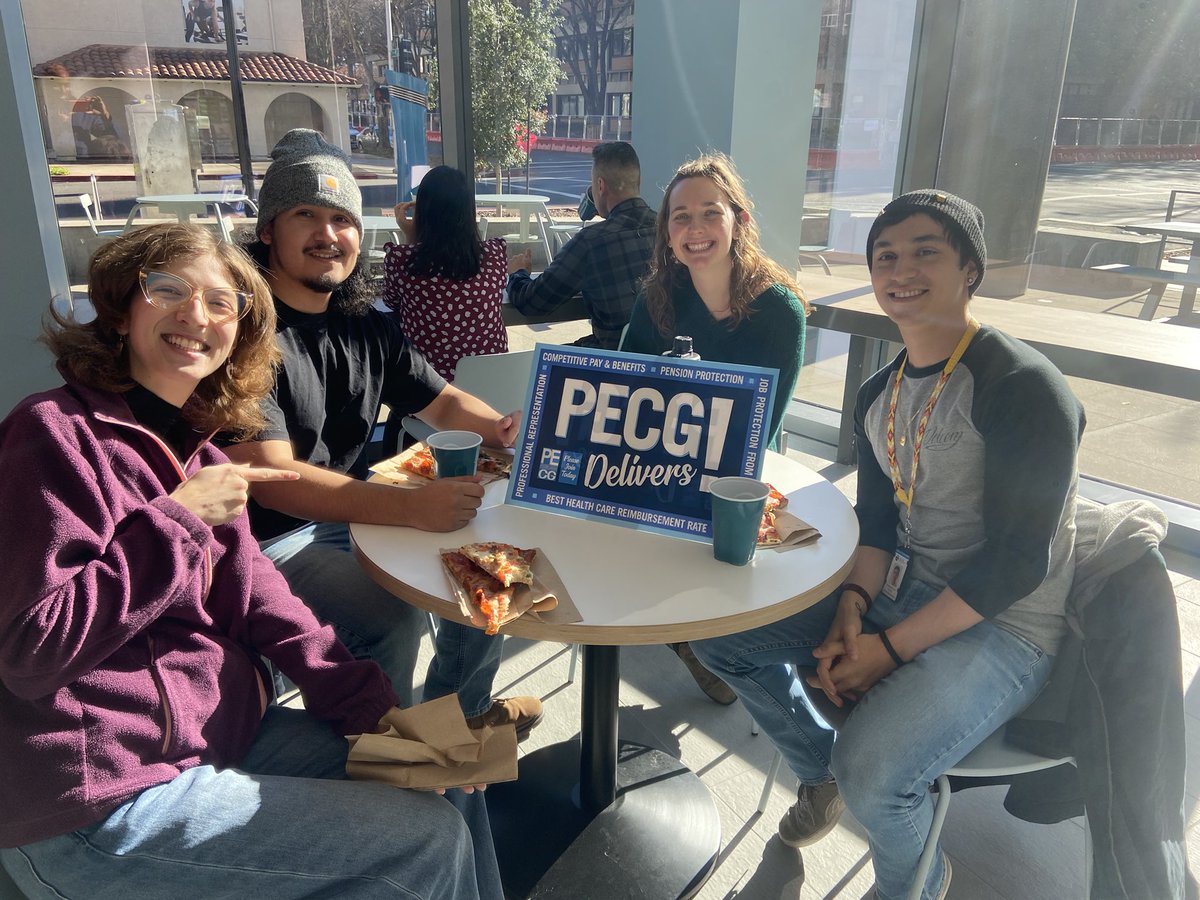 PECG's tweet photo. PECG Members &amp; Leaders gathered at the New Natural Resources Building today &amp; enjoyed free pizza and #PECG merch! #CaStateEngineers #PECGdeliversTogether https://t.co/ojDI8K7g3d
