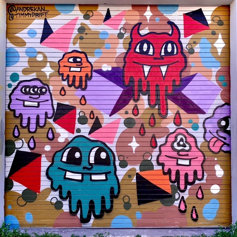 Collab mural with <a href="/andrekanart/">André Kan</a> in Miami 🌴