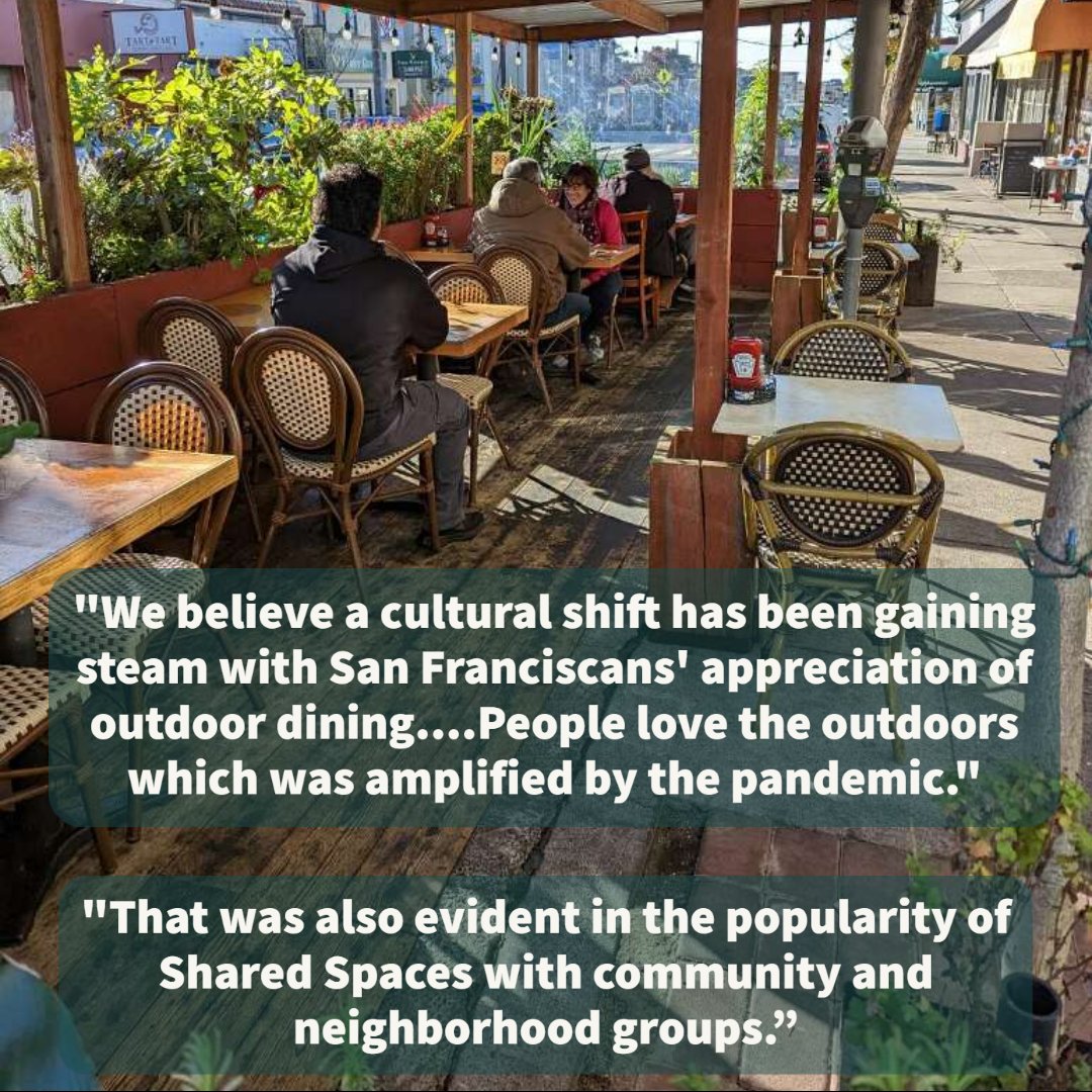 SharedSpacesSF's tweet photo. Our Shared Spaces Heroes this week are Majed Fakhouri and Amer Almualla of Crepevine in the Inner Sunset! Majed originally studied architecture so when it came to building a parklet, he was one of the first restaurant owners on board. @CrepevineTheBay #innersunsetsf #crepevinesf https://t.co/p4LofDYgV3