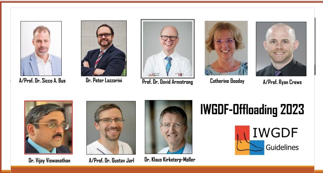 OFFLOADING : This is a very important aspect in the healing of a wound in the foot of a person with Diabetes The new IWGDF Guidelines will be released in May 2023 in Netherlands after the last one in 2019