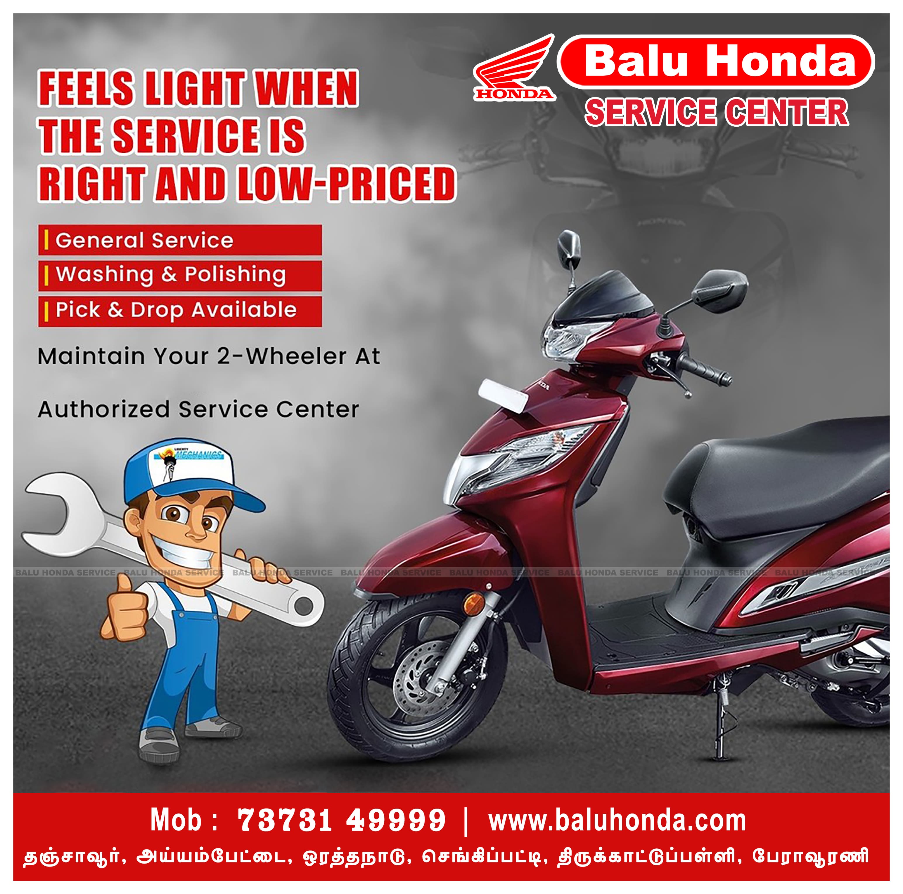Honda 2 wheeler service station near me deals