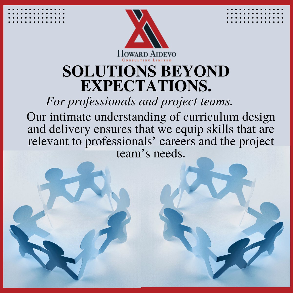 To support professionals and project teams alike we apply our intimate understanding of curriculum design and delivery to ensure that we equip skills that are relevant to your project needs and career.