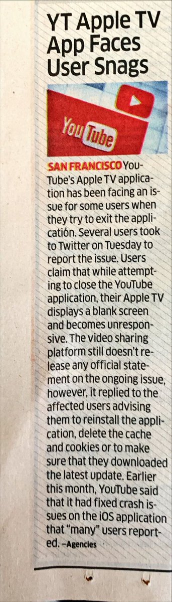 atcharium's tweet photo. For the past 10 days, I too face similar issues in my Apple TV. It’s occurring recently only. It is not yet resolved. https://t.co/NqdzlredzW