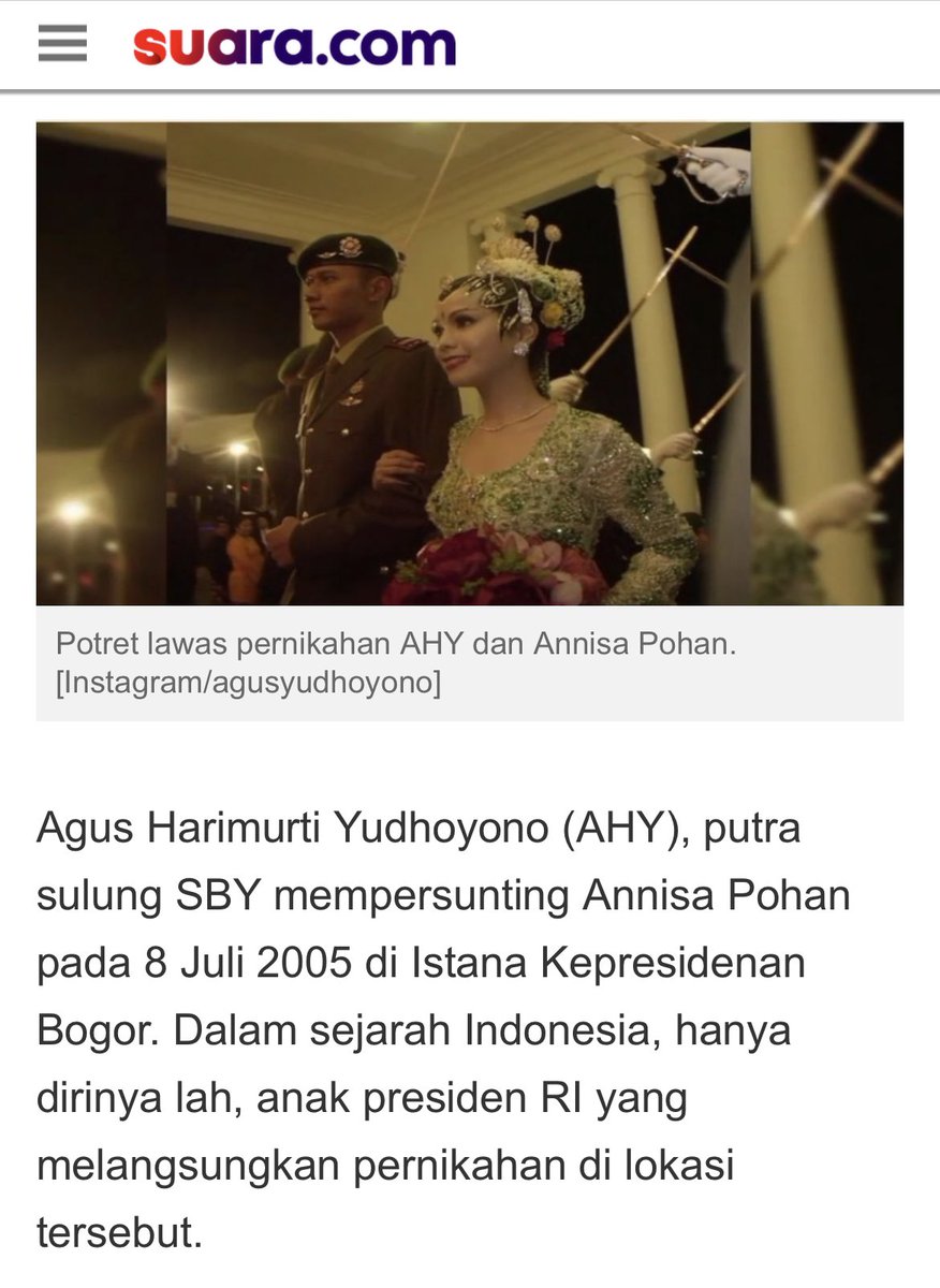 yusuf_dumdum's tweet photo. Baru tahu, ternyata dalam sejarah Indonesia, hanya anak SBY yang melangsungkan pernikahan di Istana Presiden ? Rizal Ramli tahu, gak? 🤭

https://t.co/sTONGtTgsE https://t.co/NsLcytbQyi