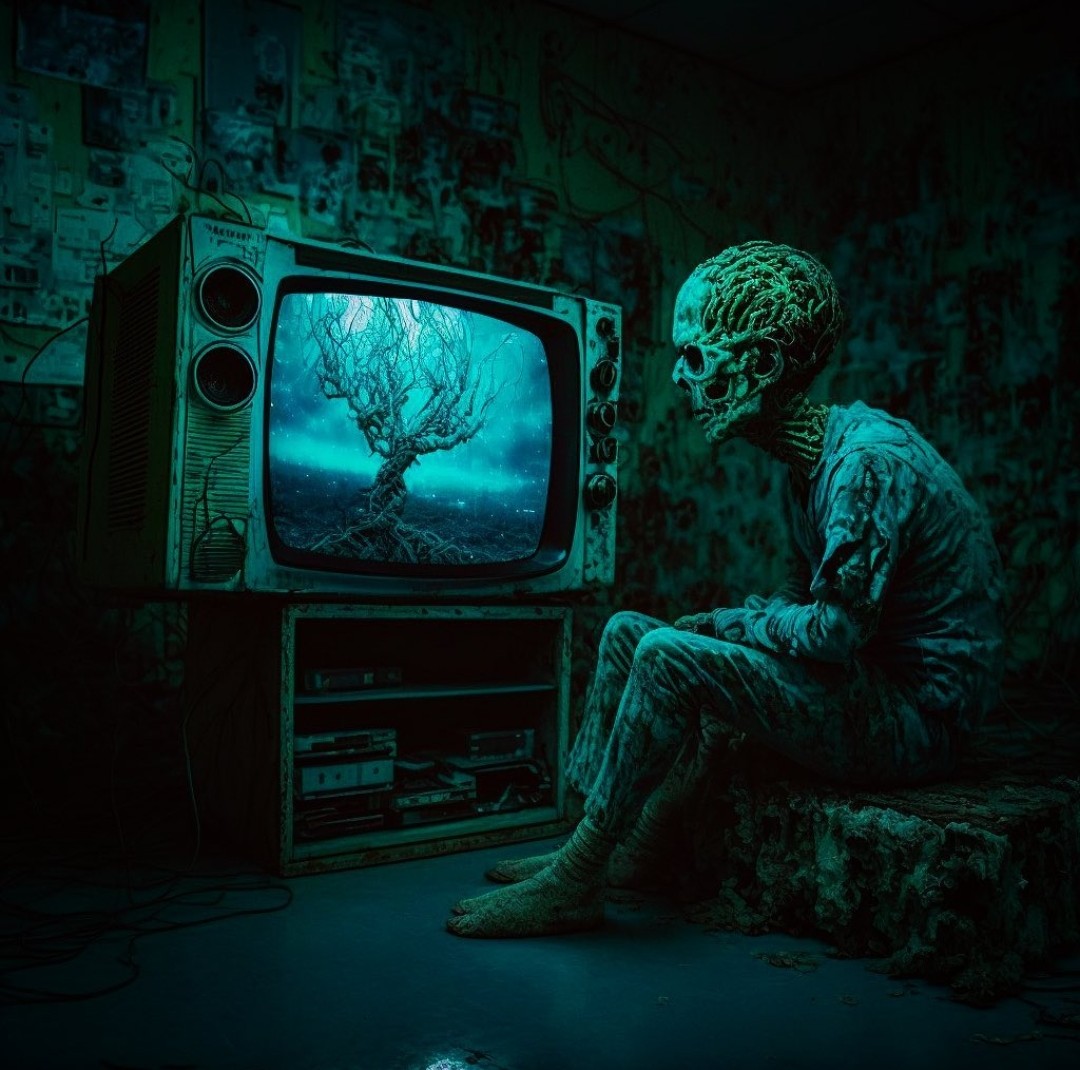 deathbyhibachi's tweet photo. That Thing Will Rot Your Brain

#Art by It Gazes Back AI https://t.co/ydrQtsg5zI