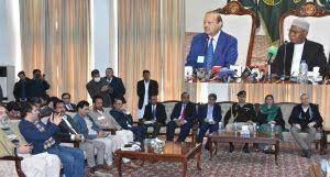 peterilyas2's tweet photo. During a #joint #conference with #AJK #President #Sultan Mehmood, #OIC #Secretary General #Hissein #Brahim Taha has reiterated that #Indian #Administered #Kashmir is on the top priority of the OIC’s #agenda. https://t.co/cSh5TKDocY