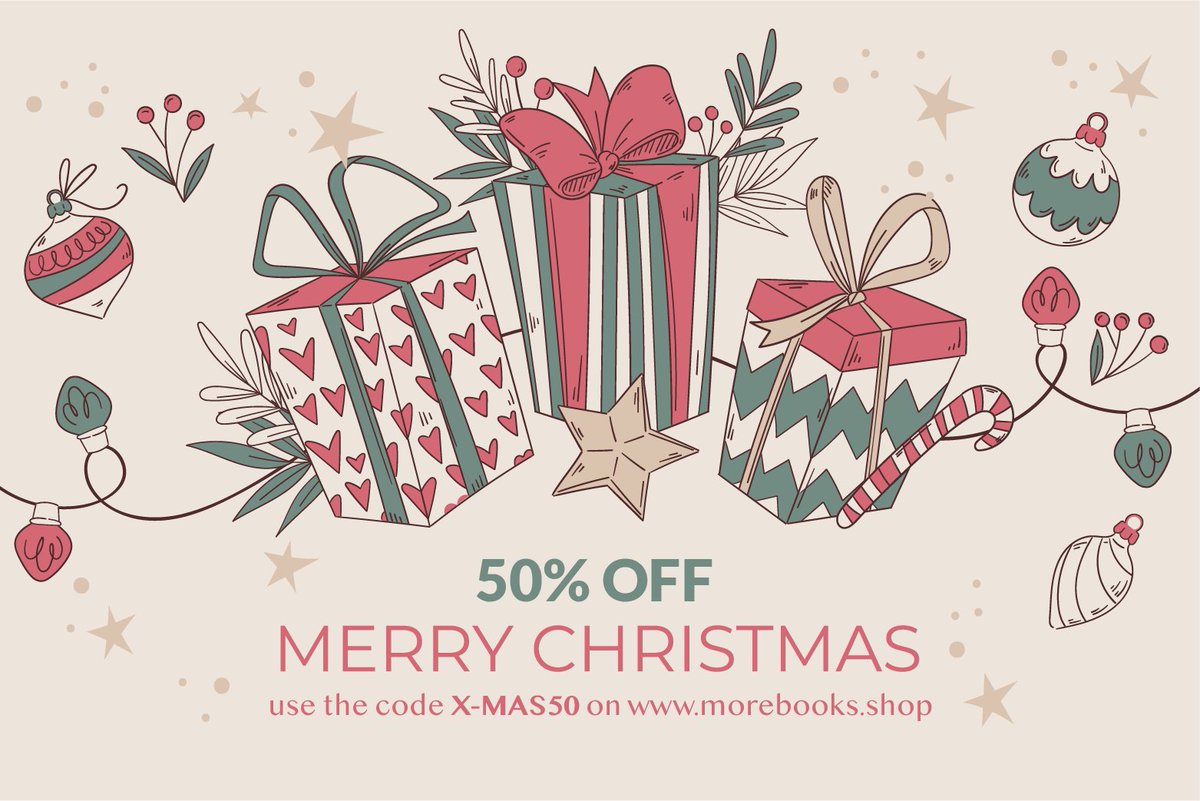 📕 A book is the best gift ever! Buy one for your loved ones, save 50%! 🎁 Use the code C50YBM on our official webshop: morebooks.shop 📢 ❗DON'T MISS IT❗The holidays are almost here! #christmas2022 #christmasshopping #christmasgifts #christmasvibes #booksale