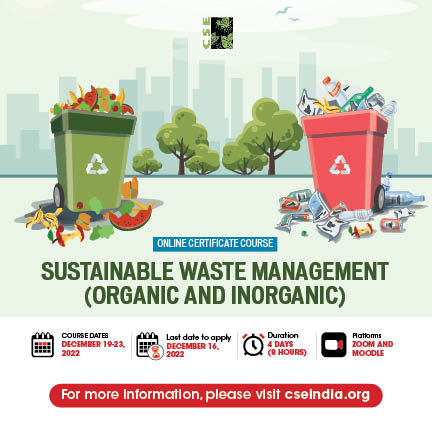 Make the most out of this holiday season! CSE's Municipal Solid Waste team has lined up some trainings and knowledge building series for you. Head over to cseindia.org/page/waste &gt;&gt;Announcements now.

#onlinetraining #learning #wastemanagement
