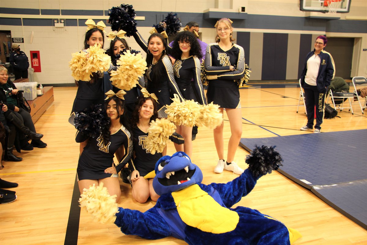 RickoverNavalHS's tweet photo. Let's go Rickover!!! #Wrestling #FirstHomeMeet #Cheerleading #SaltytheSeaDragon @ChiPubSchools https://t.co/FXfJFK3txW