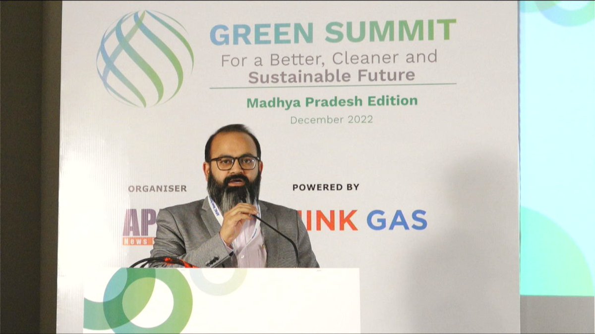 Apacnewsnetwork's tweet image. MP is establishing air quality monitoring systems at all prominent points so that real time monitoring data comes in. That would be the first step to tackle the situation. - @chamohtha, Member Secy., #mppcb at &apos;Green Summit-Madhya Pradesh Edition&apos;. 
@THINKGasIndia