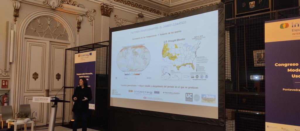 VirginiaCarrace's tweet photo. Congreso sobre Prevención, Modelo Forestal y Usos del Suelo #Interlumes
Excelente experiencia hablando sobre Despoblación Rural, Cambio Climático y Combustibles Forestales en representación a @PauCostaF junto a otra muchas interesantes ponencias en la @depontevedra https://t.co/56ISBnx7rS