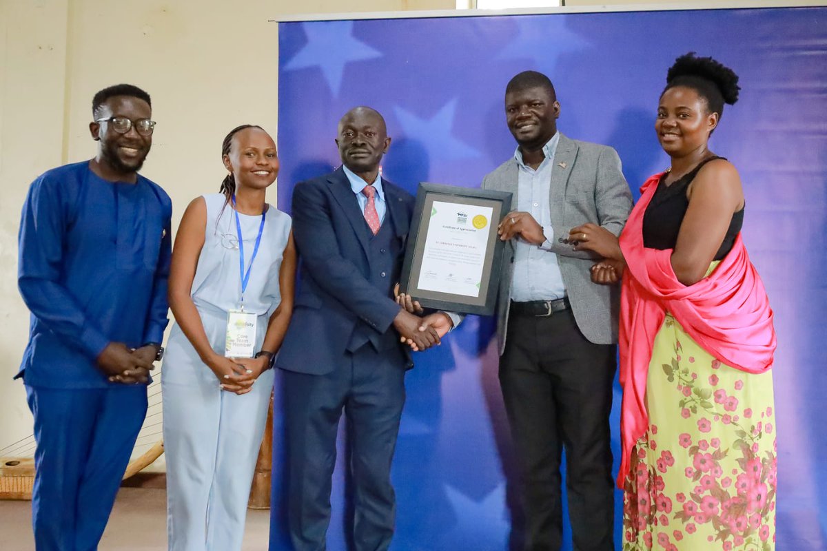 St. Lawrence University Uganda (@stlawrenceuniv) on Twitter photo Our Resident Director Mr Semakula Peter received an award on behalf of <a href="/StLawrenceUniv/">St. Lawrence University Uganda</a> from the Michigan Fellows Agribusiness Initiative for partnering and supporting the Agribusiness Apprenticeship program 2020-2021.
#LightYourCandle Our Resident Director Mr Semakula Peter received an award on behalf of <a href="/StLawrenceUniv/">St. Lawrence University Uganda</a> from the Michigan Fellows Agribusiness Initiative for partnering and supporting the Agribusiness Apprenticeship program 2020-2021.
#LightYourCandle