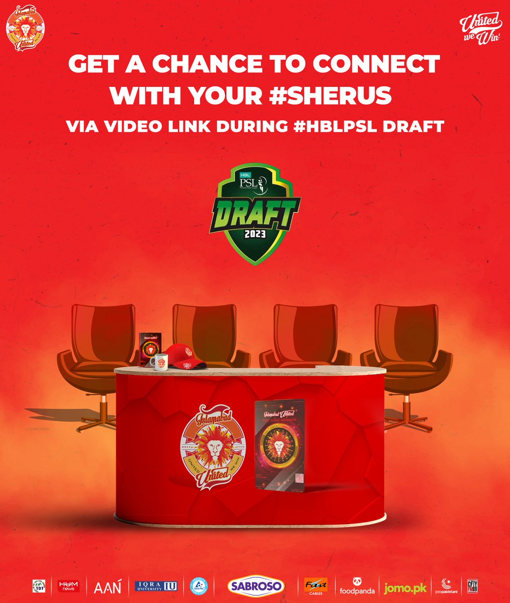 IsbUnited's tweet photo. 🚨 EXCLUSIVE 🚨

Here's your chance to connect with your #Sherus during #HBLPSL8 draft.

All you need to do is:

1. Member #SherusDen ✅
2. Follow ISLU on TW/FB/INSTA/YT ✅
3. Retweet this post ✅
4. Tag/Mention 5 friends below this post ✅

#HBLPSLDraft #UnitedWeWin https://t.co/P0IK30PGih